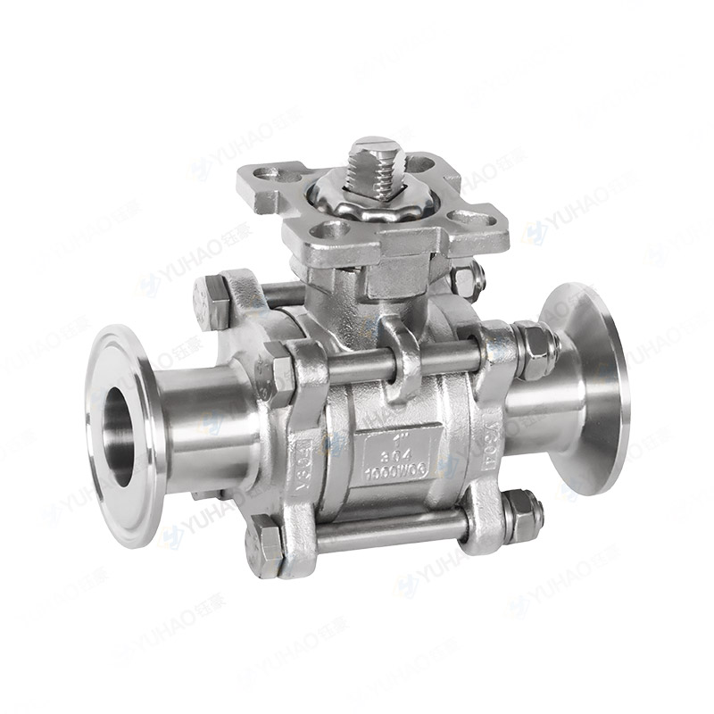 Three Piece High Platform Quick Installation Ball Valve