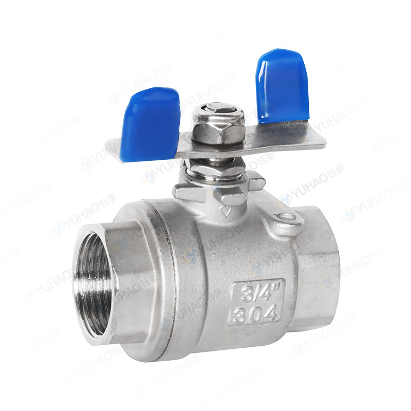 Two Piece Disc Handle Ball Valve