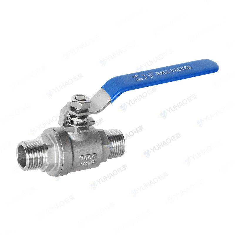 Two Piece Male Threaded Ball Valve 