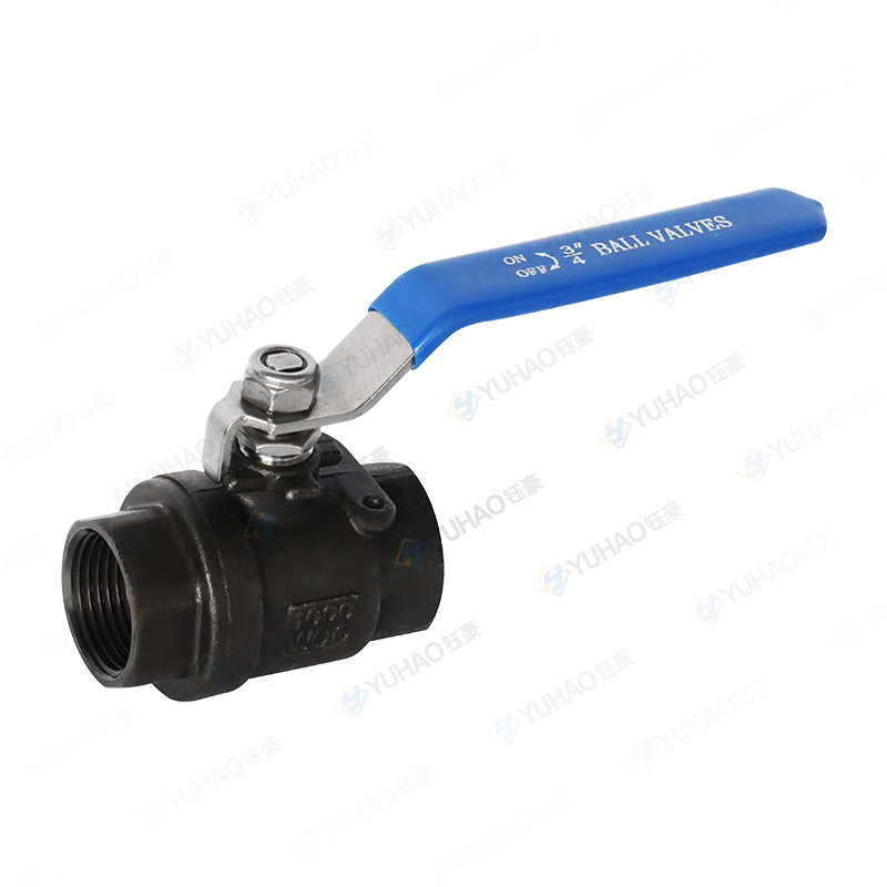 Two Piece Carbon Steel Threaded Ball Valve